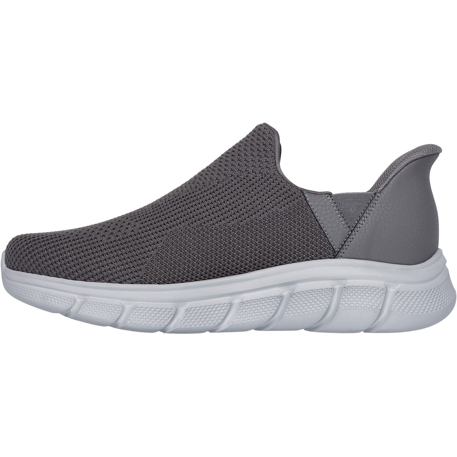 Skechers BOBS Sport B Flex Resilient Textil Herren Graue Sneakers