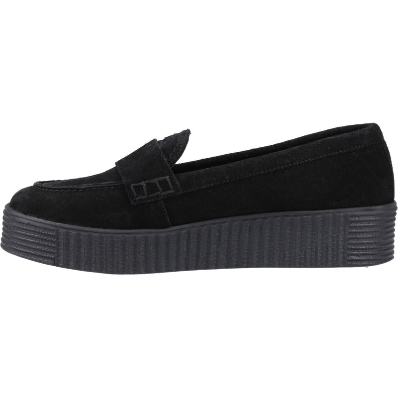 Hush Puppies Tamara Damen Wildlederslipper In Schwarz