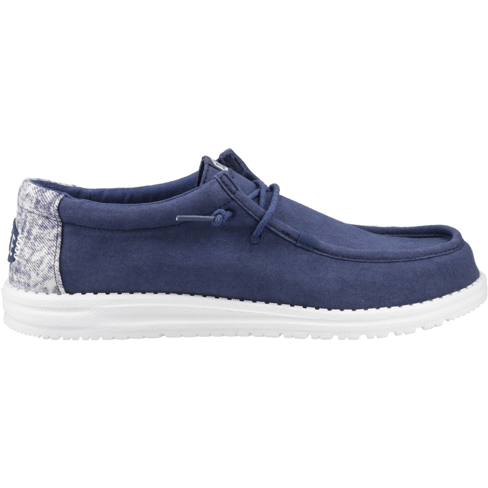 HEYDUDE Wally Surf Wash Herren Blaue Trekkingschuhe Aus Baumwolle