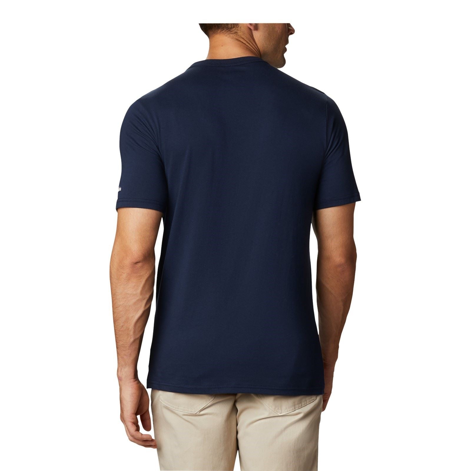 Columbia CSC Basic Logo Short Sleeve Baumwoll Herrenblaue T-Shirts Mit Kurzen Ärmeln