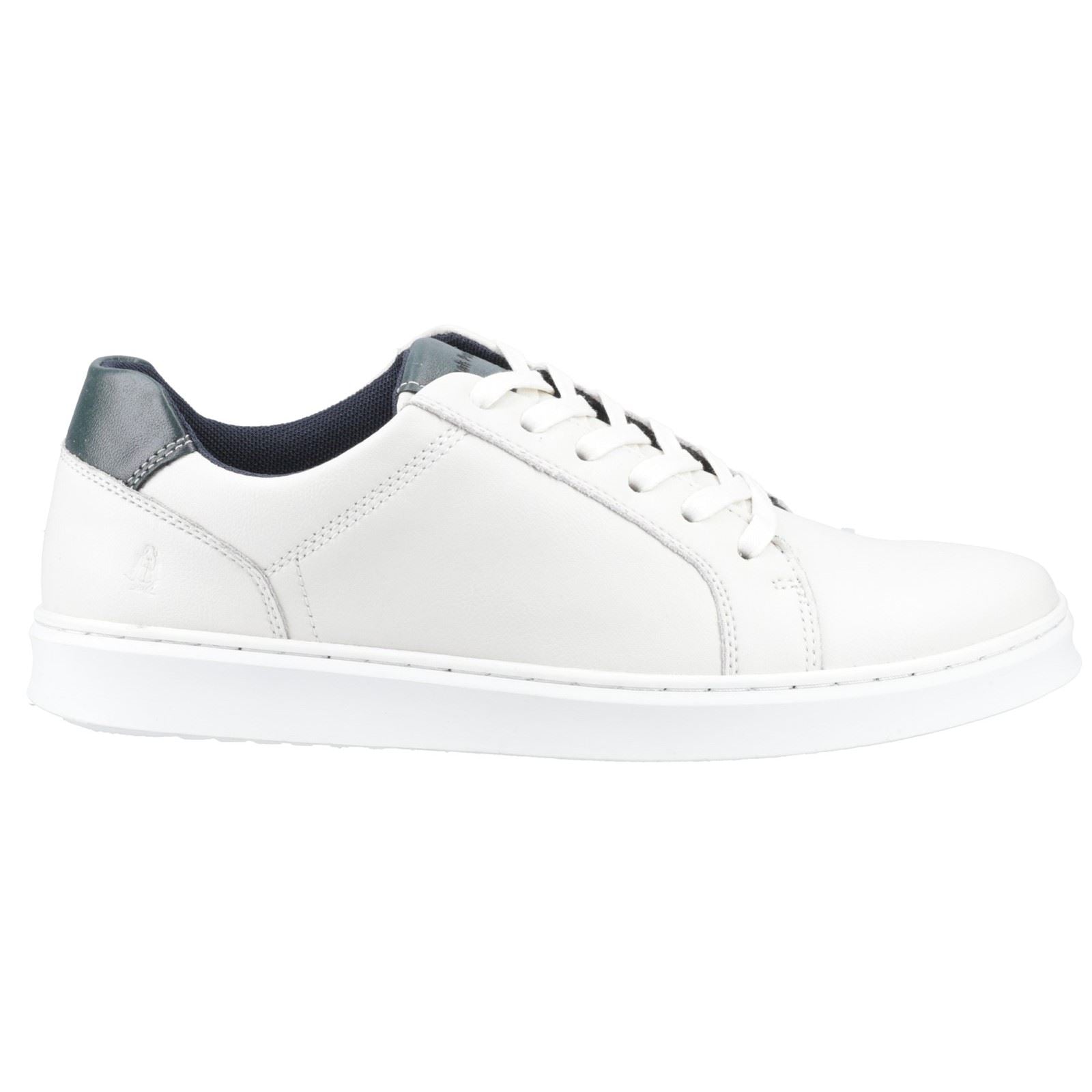 Hush Puppies Madden Leder Herren Weiße Sneakers