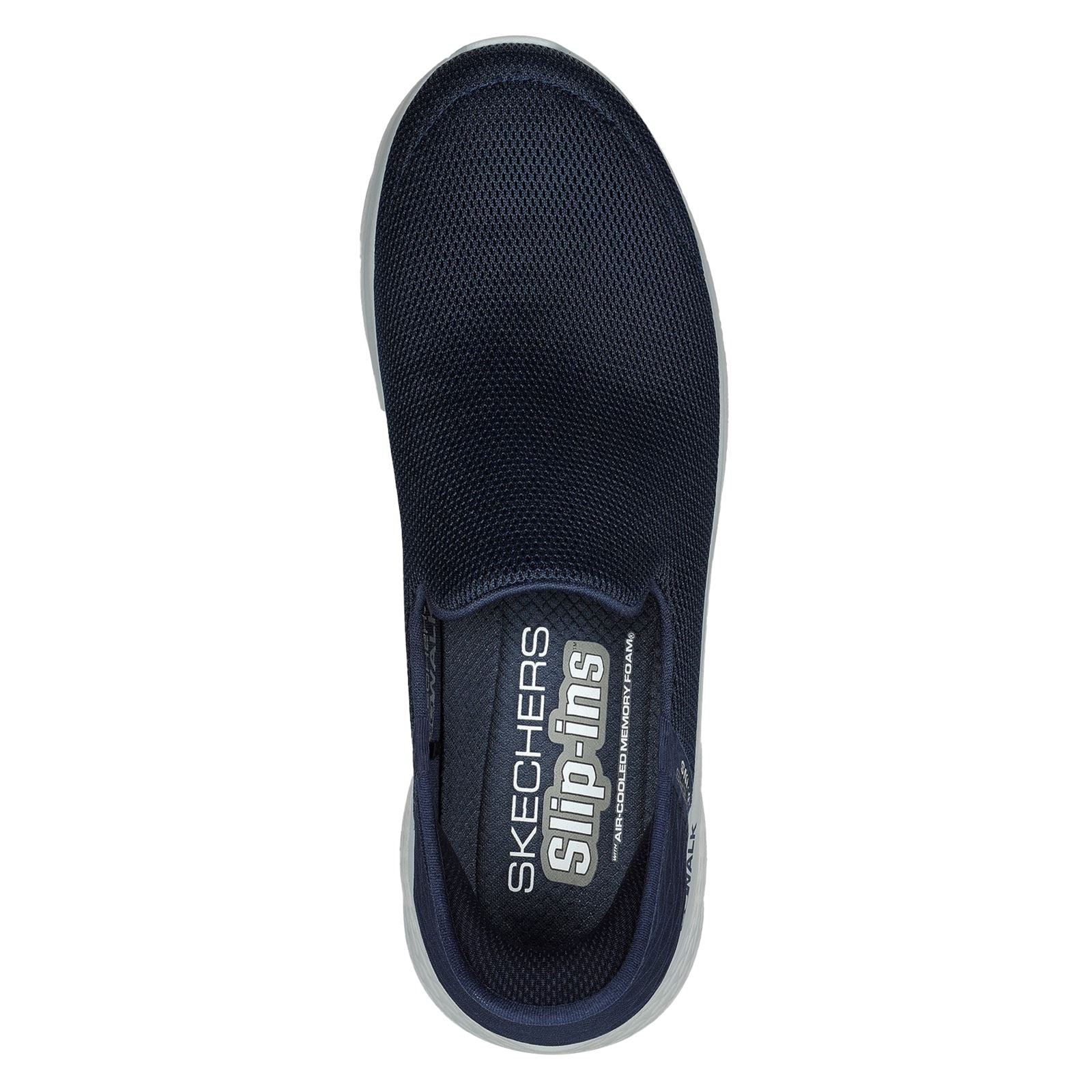 Skechers Go Walk Flex No Hands Synthetik Herren Sneaker In Marineblau