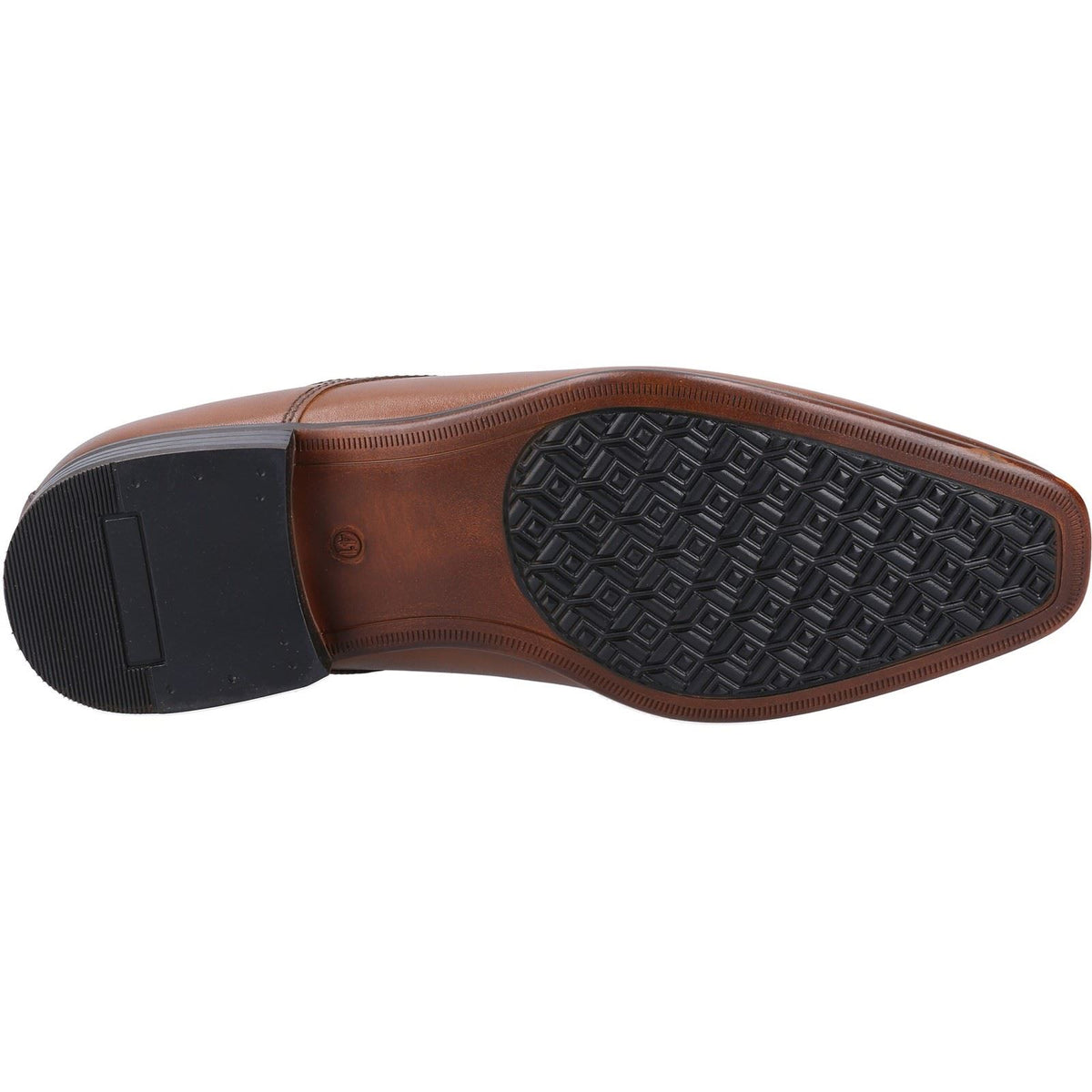 Base London Seymour Leder Herren Oxford Schuhe In Verbranntem Braun.