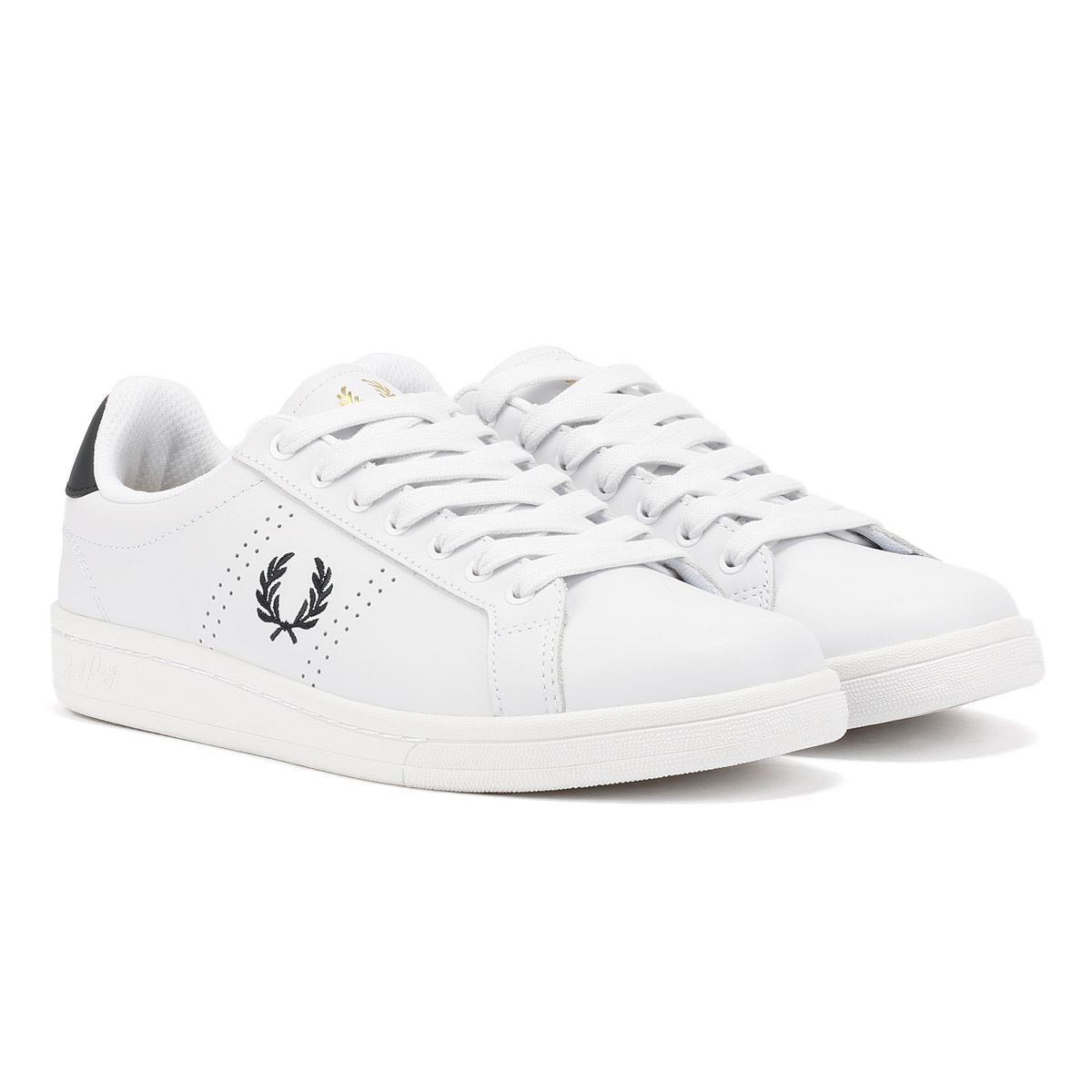 Fred Perry Cupsole Leder Herren Weiße Sneakers