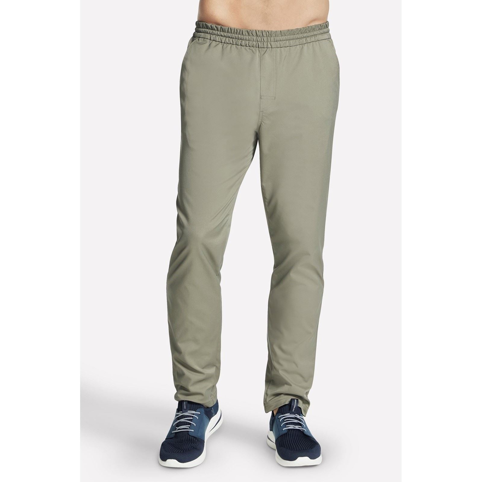 Skechers Performance Pant Downtown Classic Polyester Herren Olivfarbene Trainingshosen