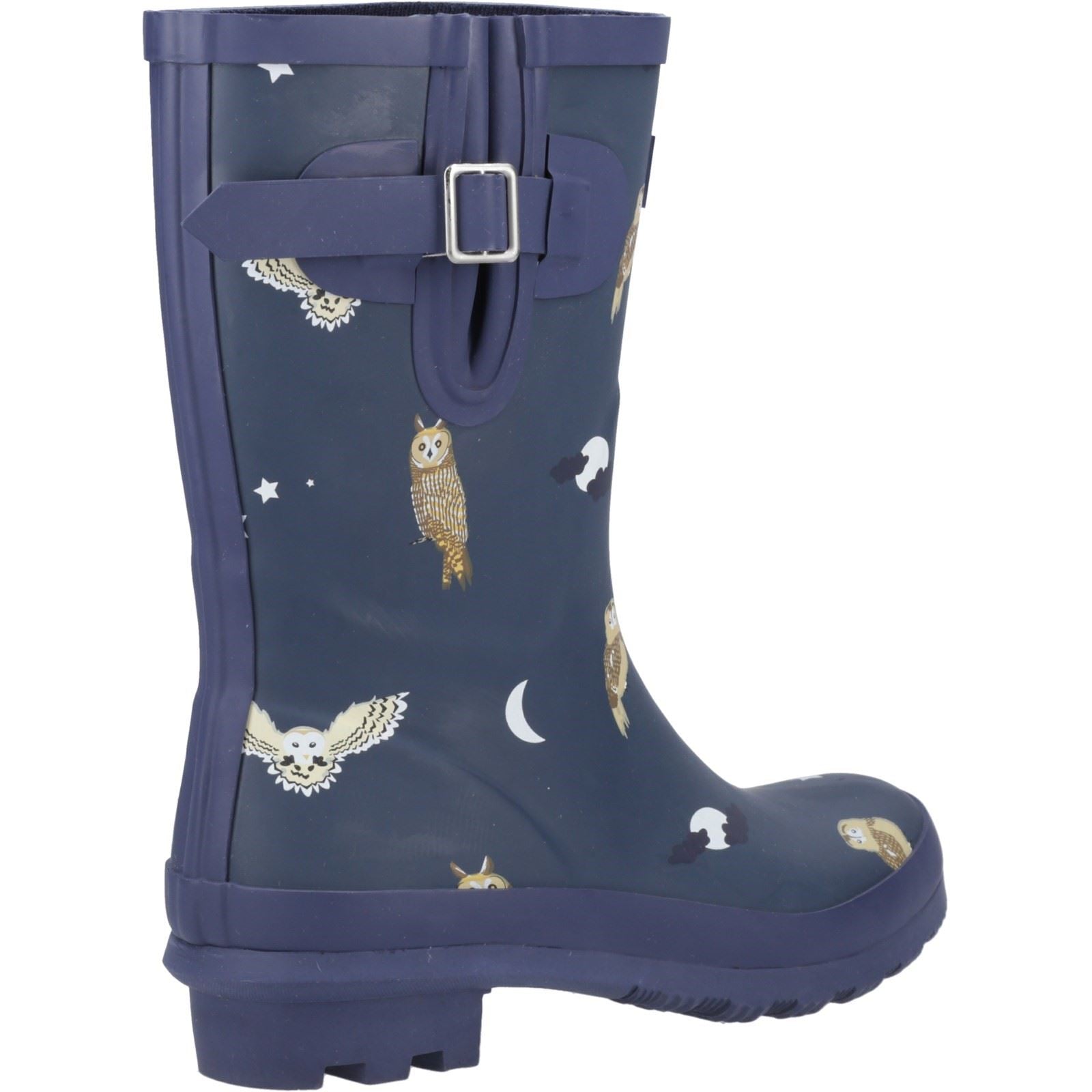 Cotswold Woodland Mid Gummistiefel Für Damen Mit Eulenmuster