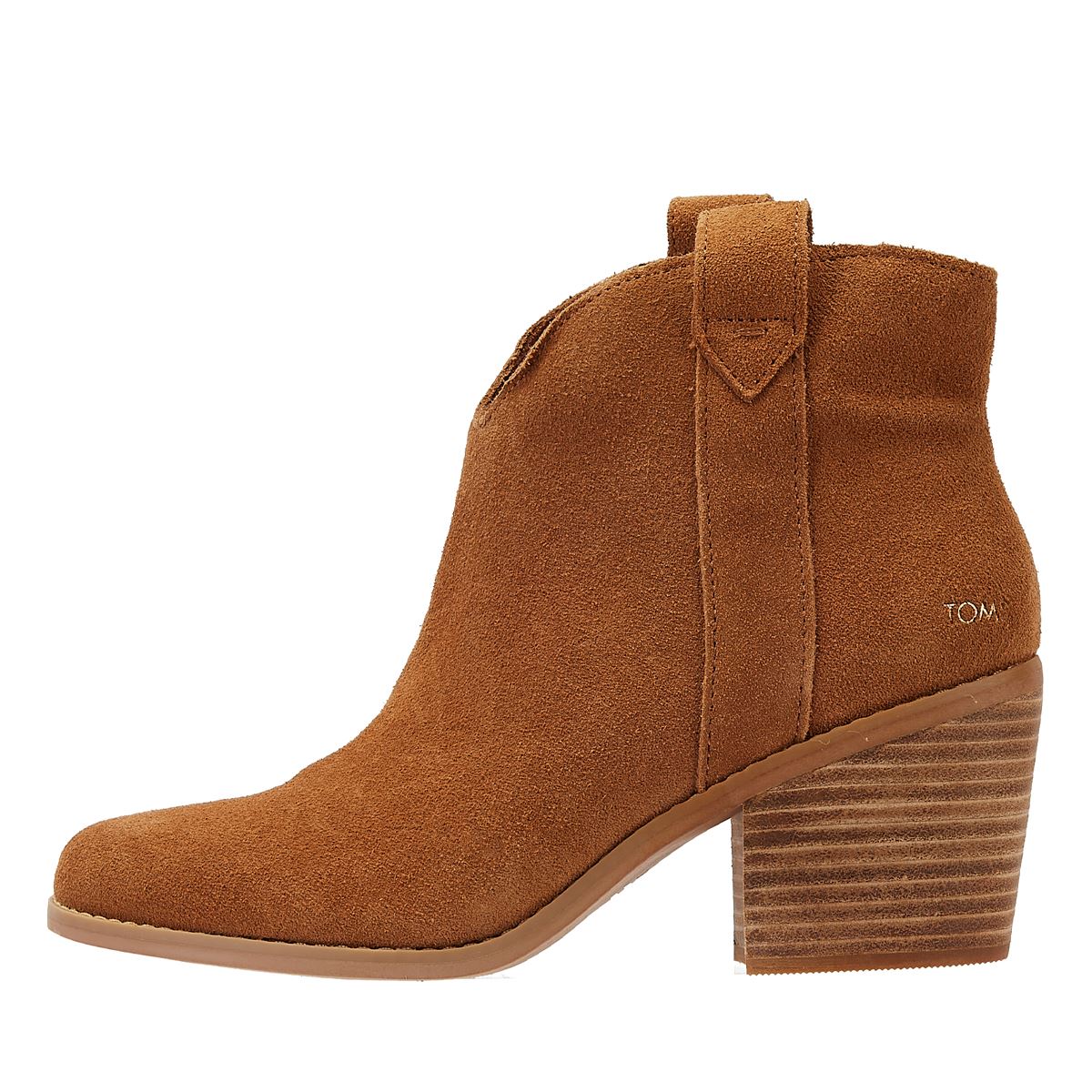 TOMS Konstanze Wildleder Damen Stiefel In Tan