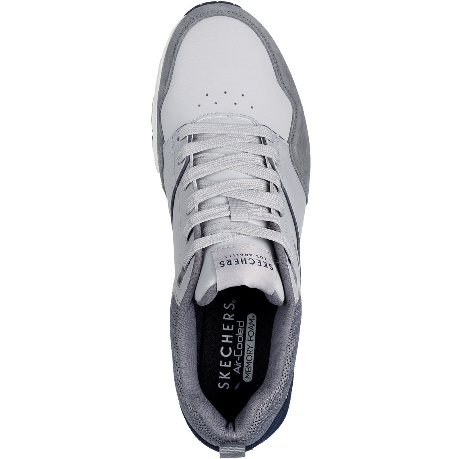 Skechers Uno - Retro One Leder Herren Graue Sneakers