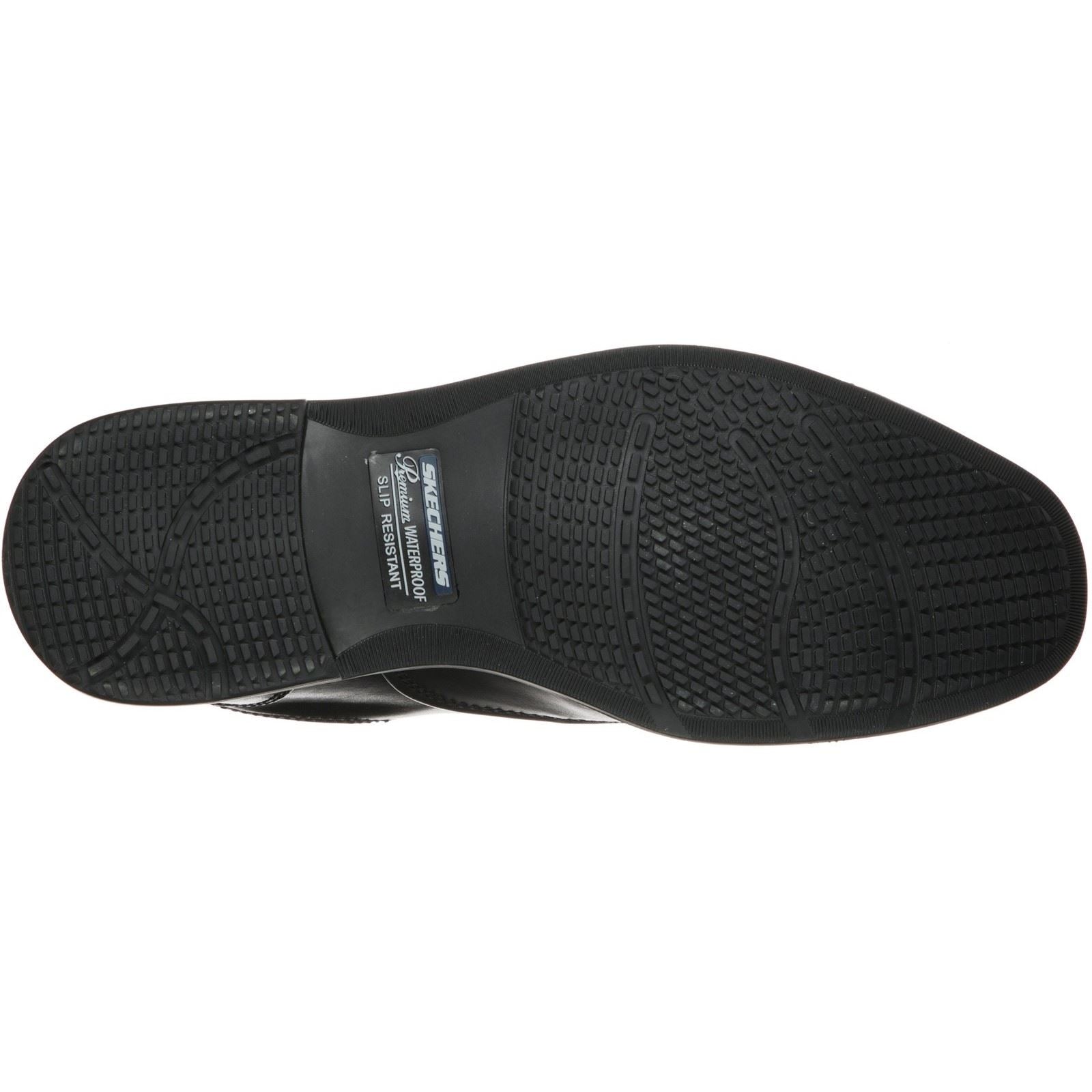 Skechers Dreston Ratlon Leder Herren Schwarze Loafer