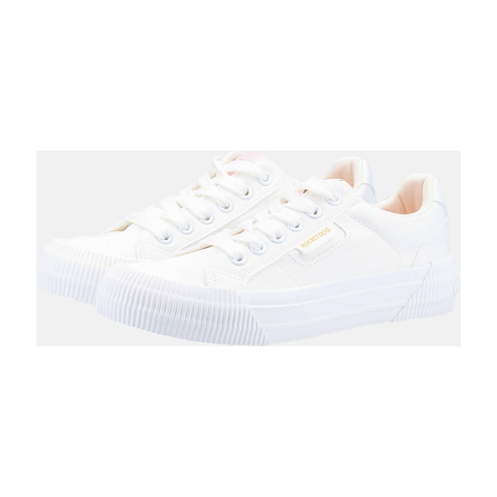 Rocket Dog Cheery Stoff Damen Weiße Turnschuhe