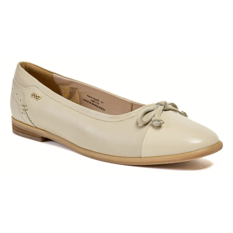 Pod Priya Damen Ballerinas Aus Leder In Taupe