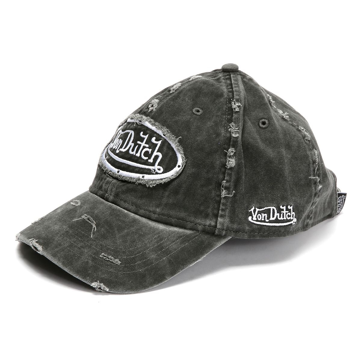 Von Dutch Busted Dad Baumwollneue Schwarze Kappen