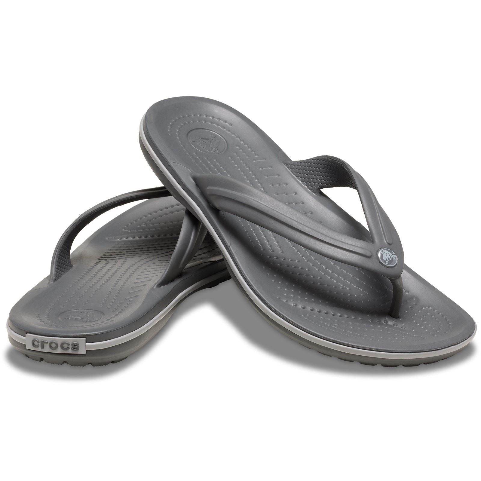 Crocs Crocband Flip Thermoplastische Herren Flip-Flops In Schiefergrau/Rauch