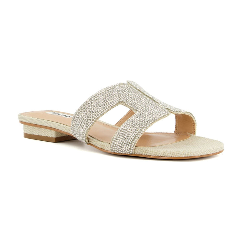 Dune Loupe Synthetische Damensandalen In Silber