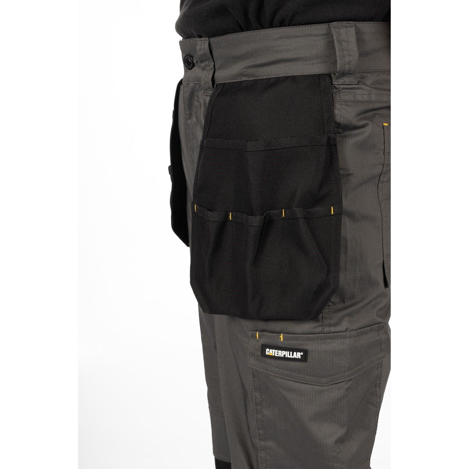 Caterpillar Nexus Holster Stretch Pocket Baumwoll Herren Graue Outdoor Hosen