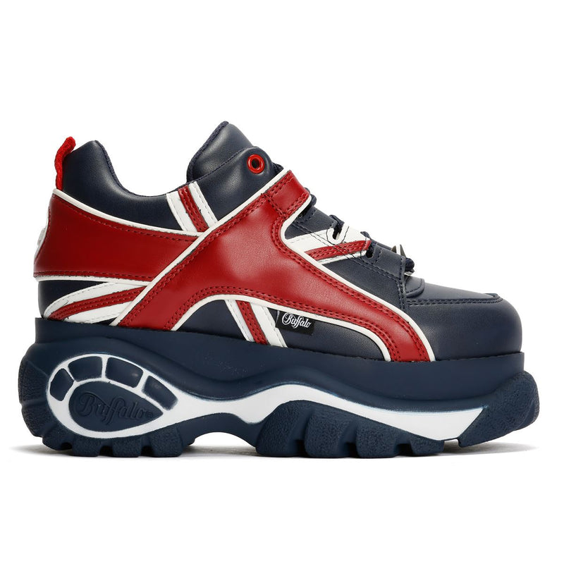 Buffalo 1339-14 Damen Sneaker Aus Blauem Leder