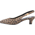 Hush Puppies Nahla Leder Damen Leopard Spitz Slingback Schuhe