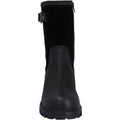 Hunter Shaws Leder Damen Schwarze Stiefel