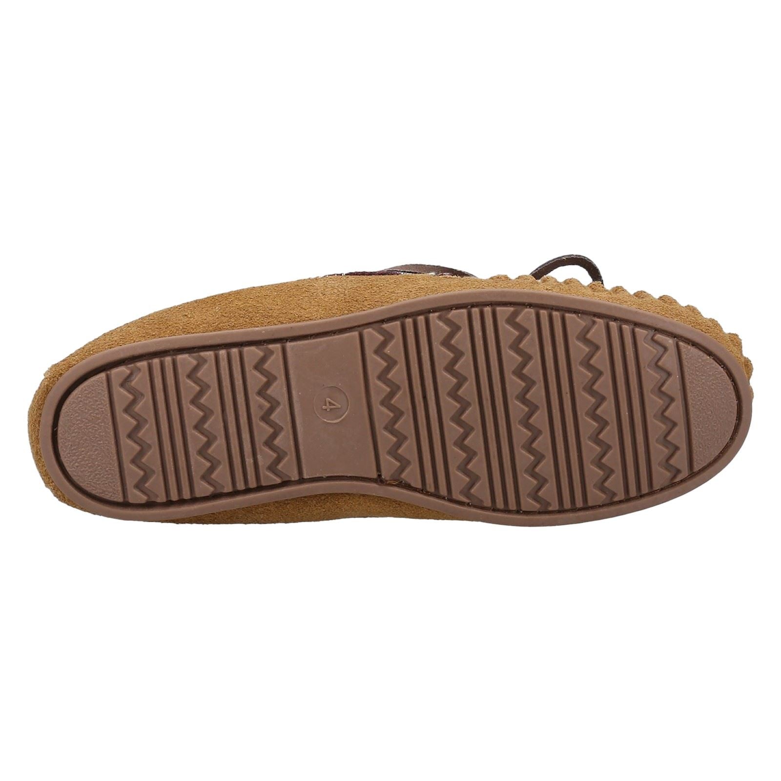 Cotswold Chatsworth Damenhausschuhe aus Veloursleder in Tan