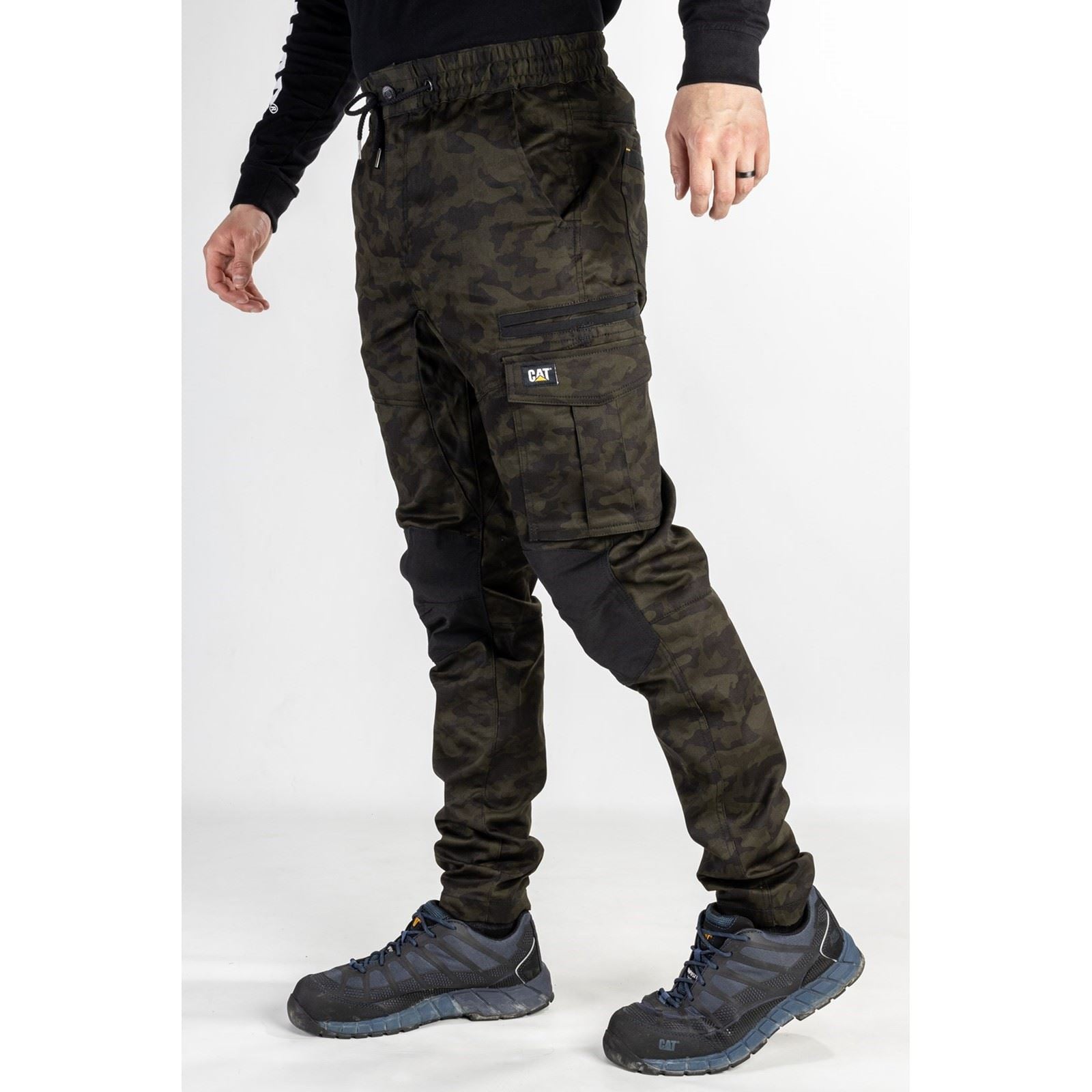 Caterpillar Dynamics Baumwoll Herren Grün Outdoor Hosen