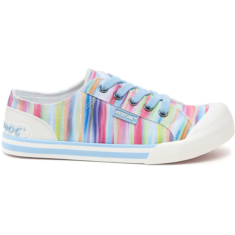 Rocket Dog Jazzin Dens Damen Regenbogen-Sneaker Aus Baumwolle