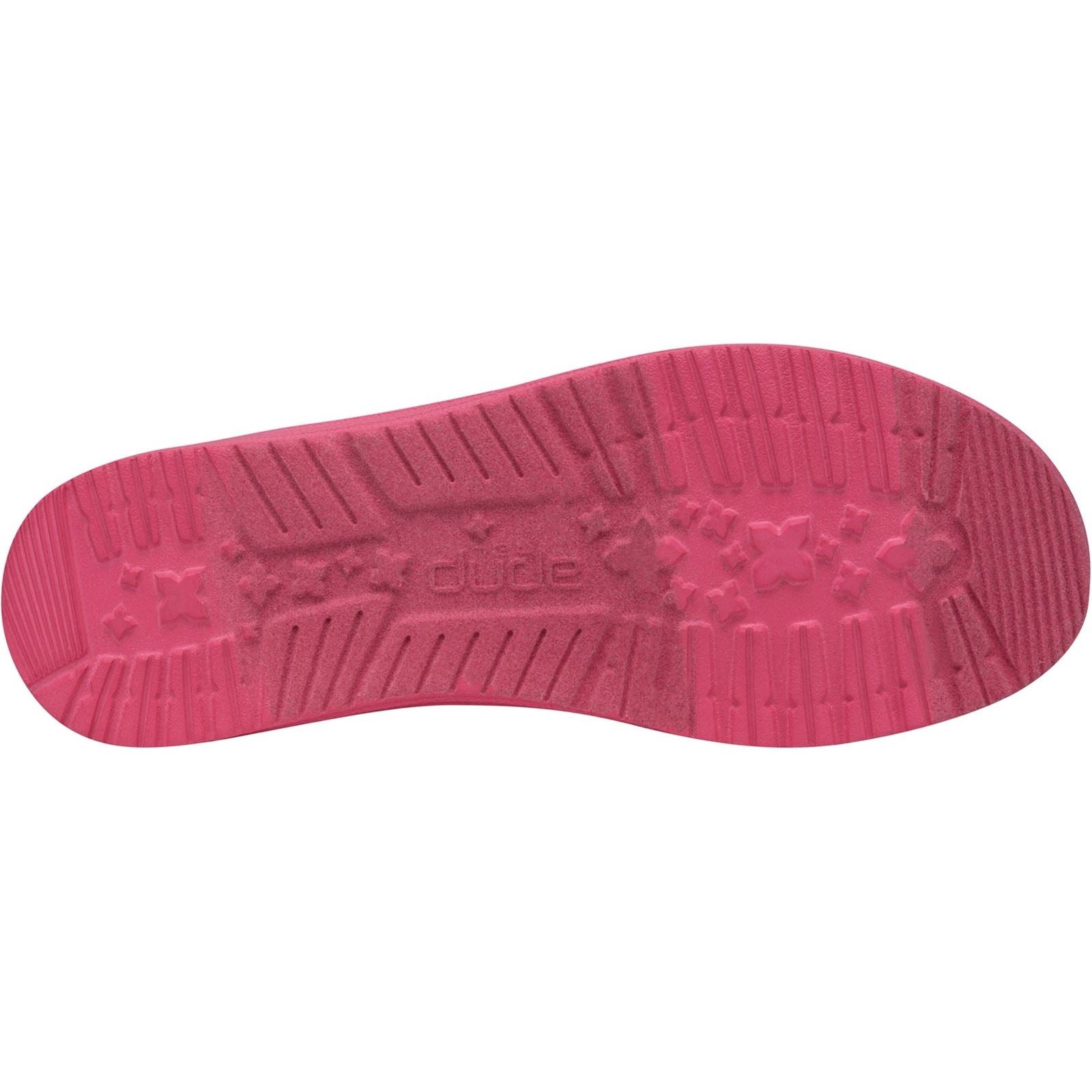HEYDUDE Wendy Funk Mono Damen Mokassins Aus Polyester In Elektrischem Pink