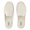 TOMS Santiago Mule Damen Leder Pantoletten In Hellem Sandfarbton