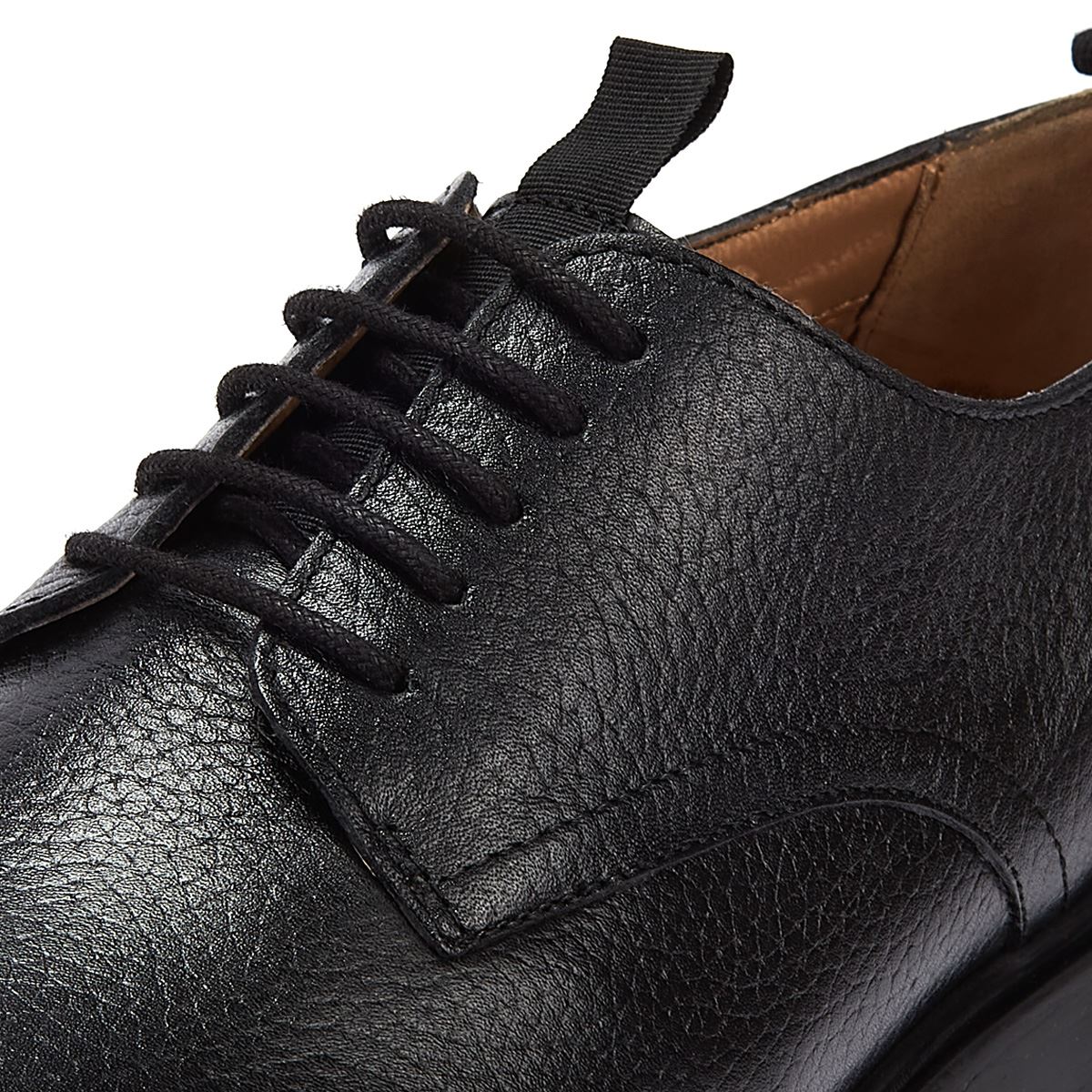Hudson Barnstaple Lace Up Lederschuh Herren Schwarz Casual
