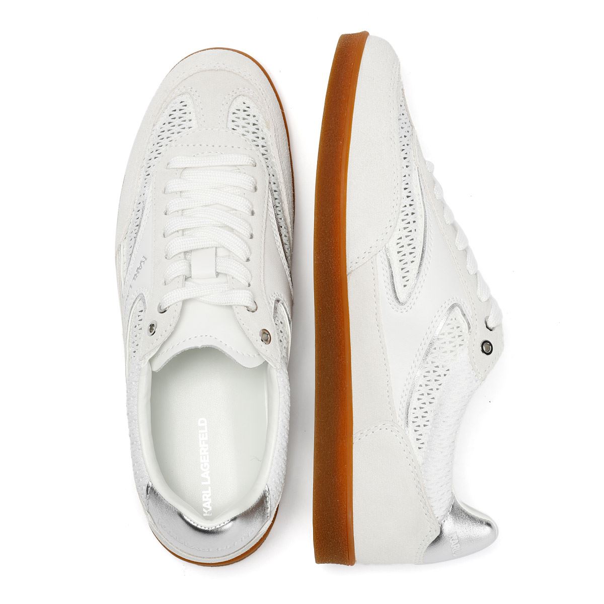 Karl Lagerfeld Kandidate Mesh Mix Damen Weiße Sneakers