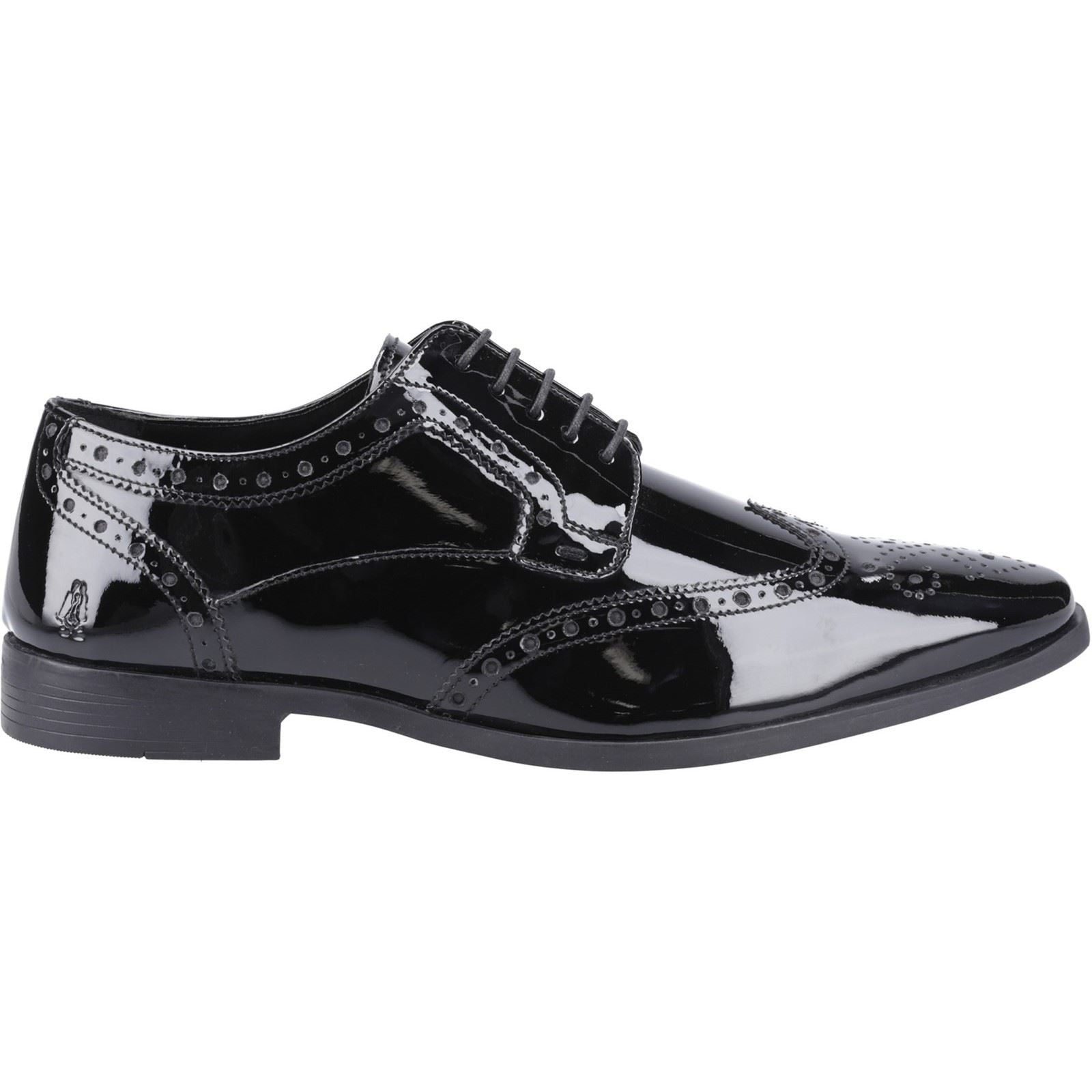 Hush Puppies Elliot Herrenschuhe aus schwarzem Leder