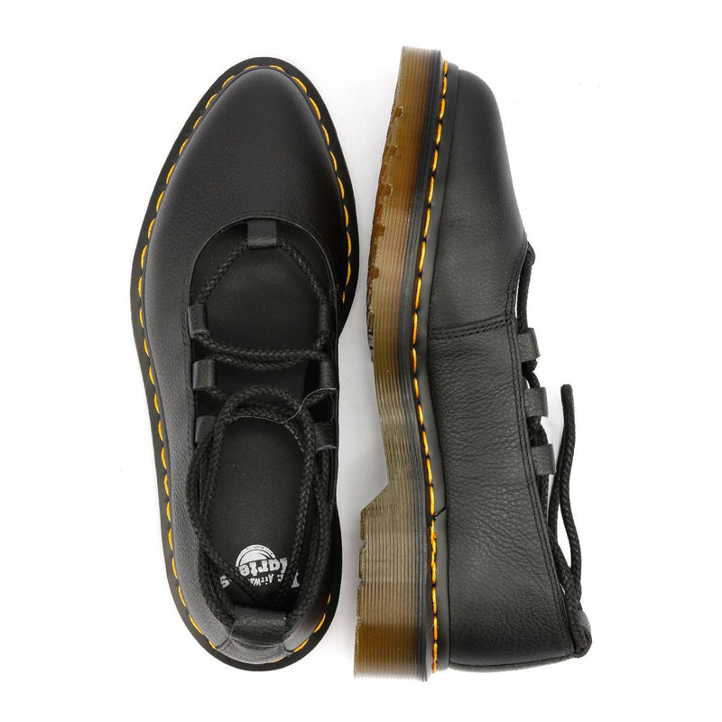 Dr. Martens Elphie II Virginia Lederschuhe Für Damen In Schwarz