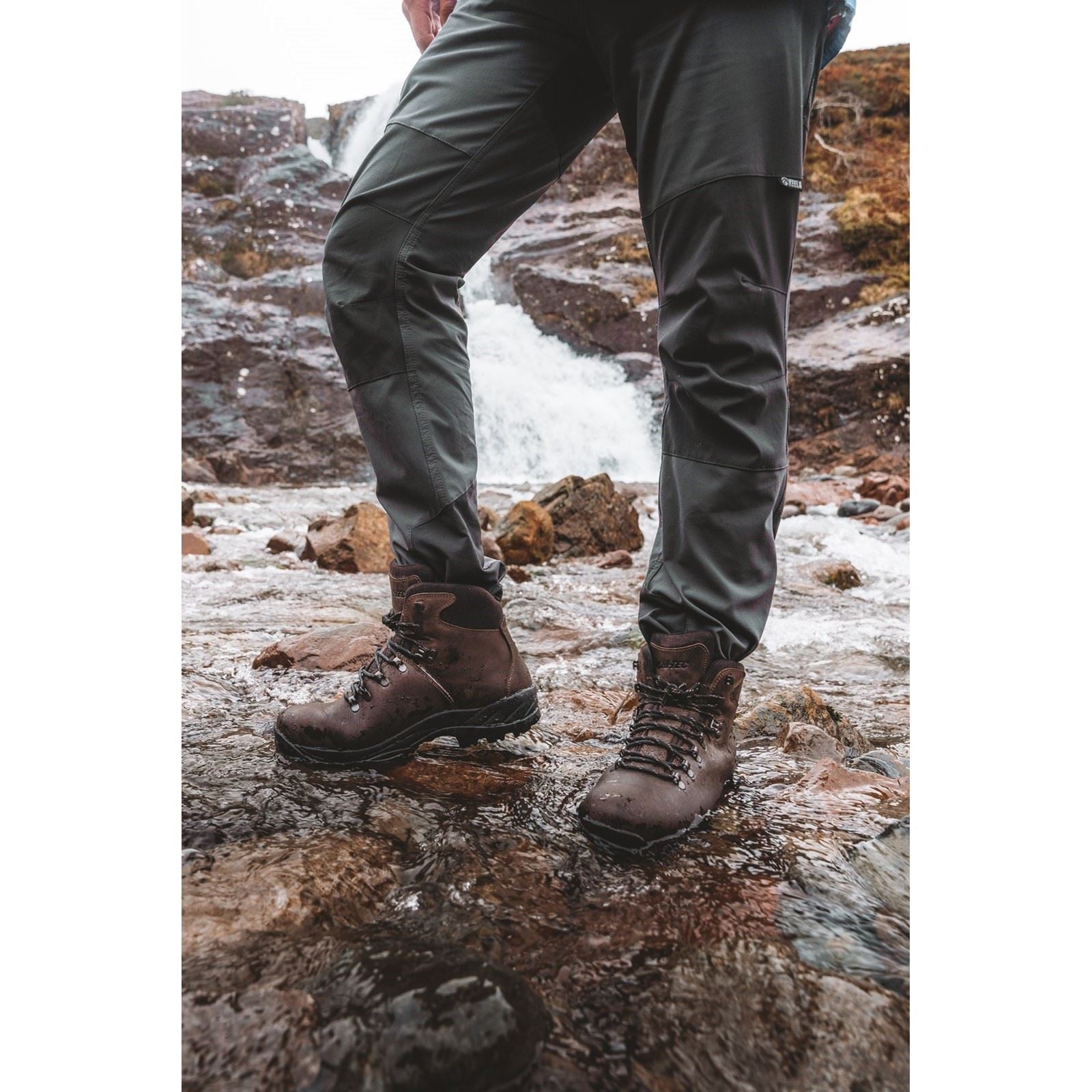 Hi-Tec Ravine Herren Wanderschuhe Aus Braunem Leder