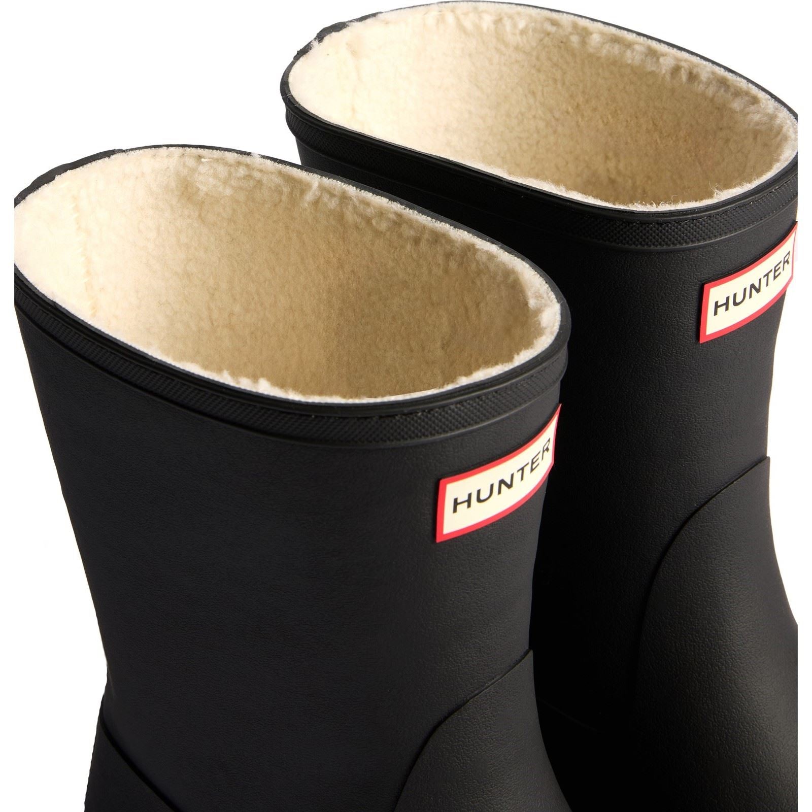 Hunter Downpour Short Insulated Gummi Damen Schwarze Farbe Gummistiefel
