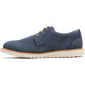 Hush Puppies Jenson Oxford Herren Lederschuhe In Marineblau Mit Schnürung