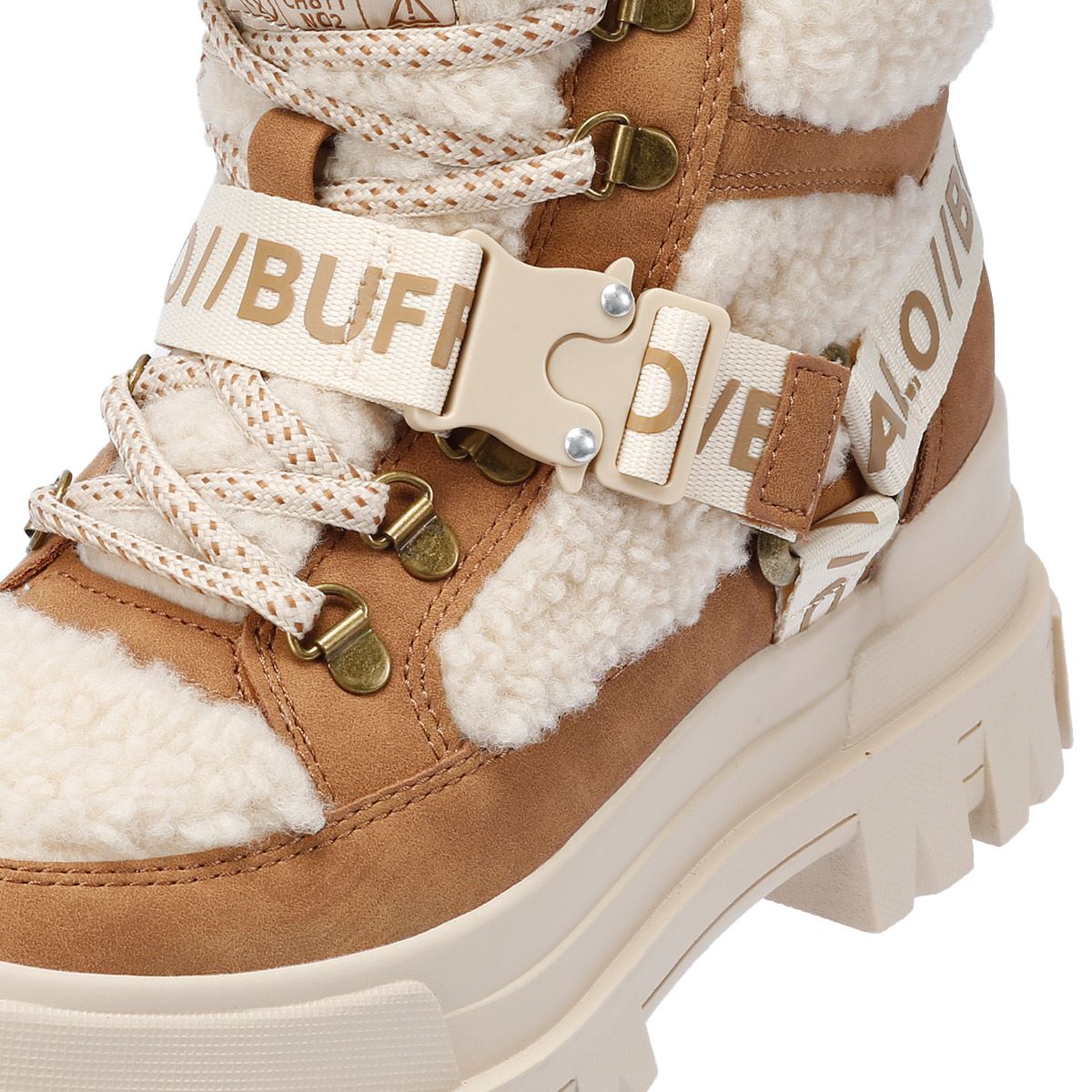Buffalo Aspha Com Mid Warm Damen Stiefel In Beige