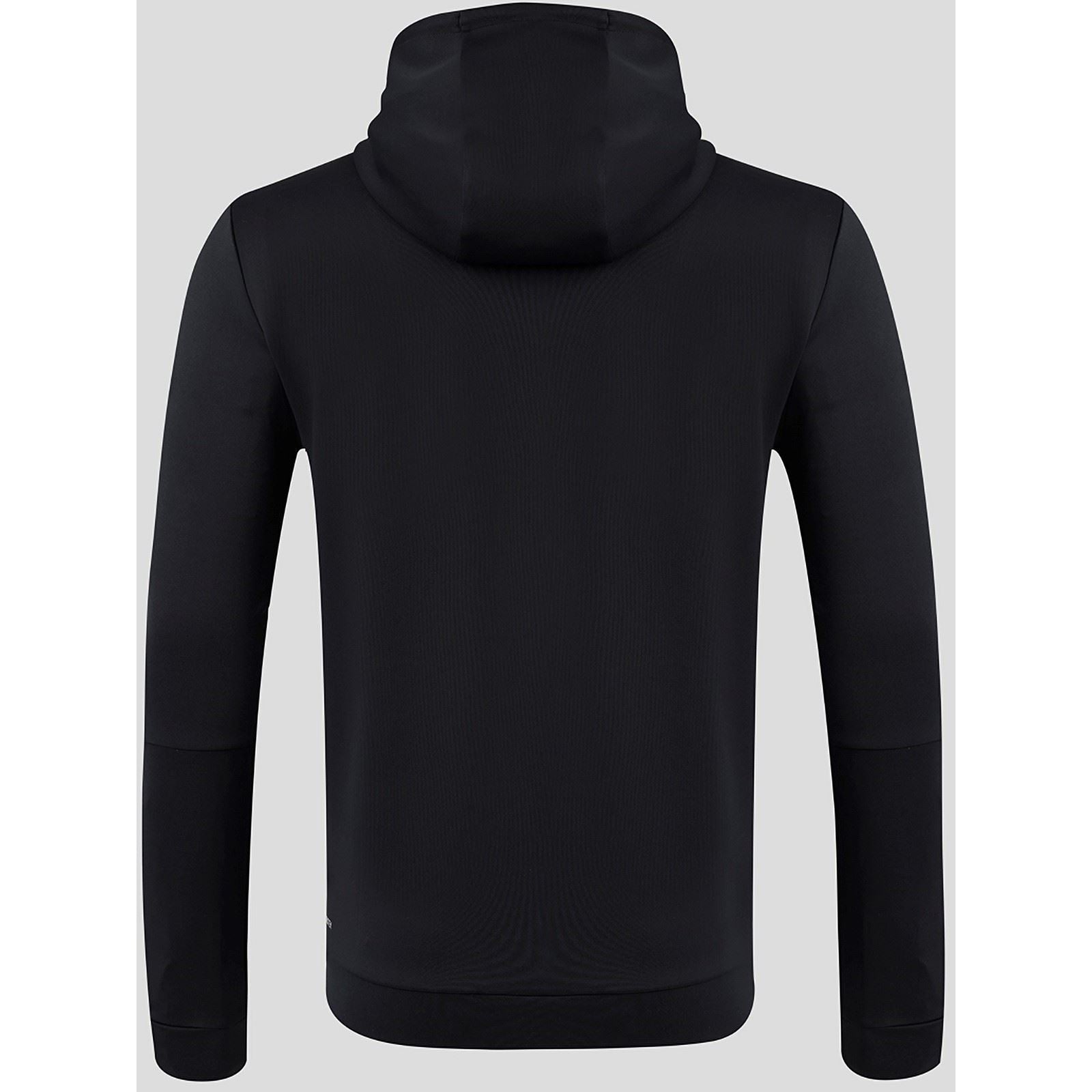 Castore Flex Full Zip Herren Schwarzes Kapuzensweatshirt
