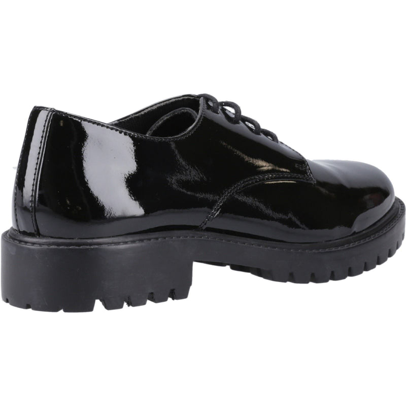 Hush Puppies Aubrey Mädchenschwarze Derby Schuhe Aus Leder