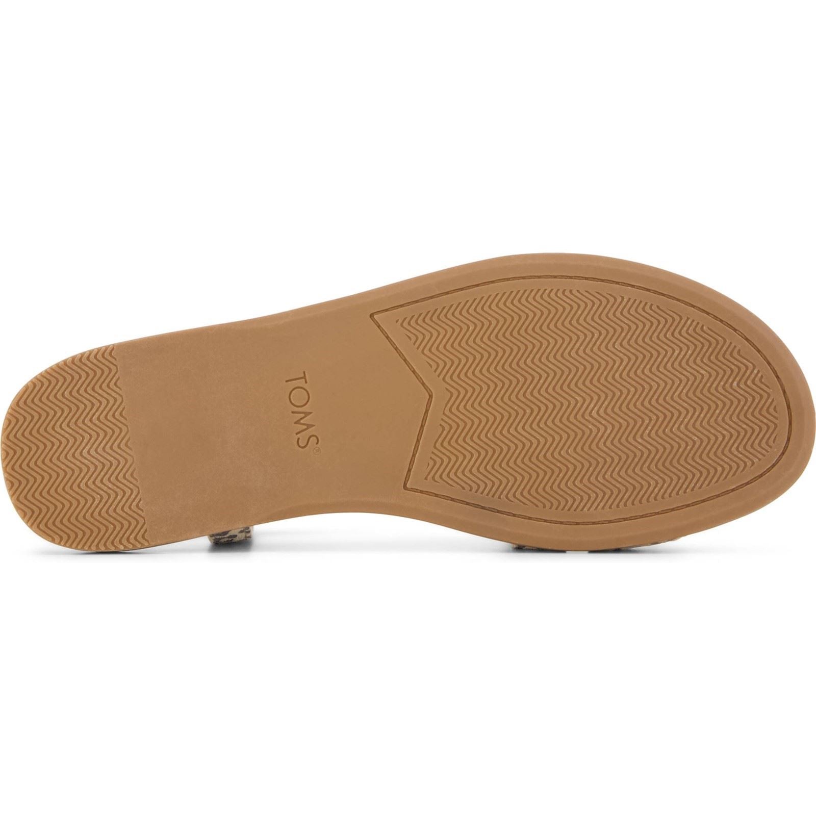 TOMS Mar Leder Damen Hausschuhe In Haferbrei