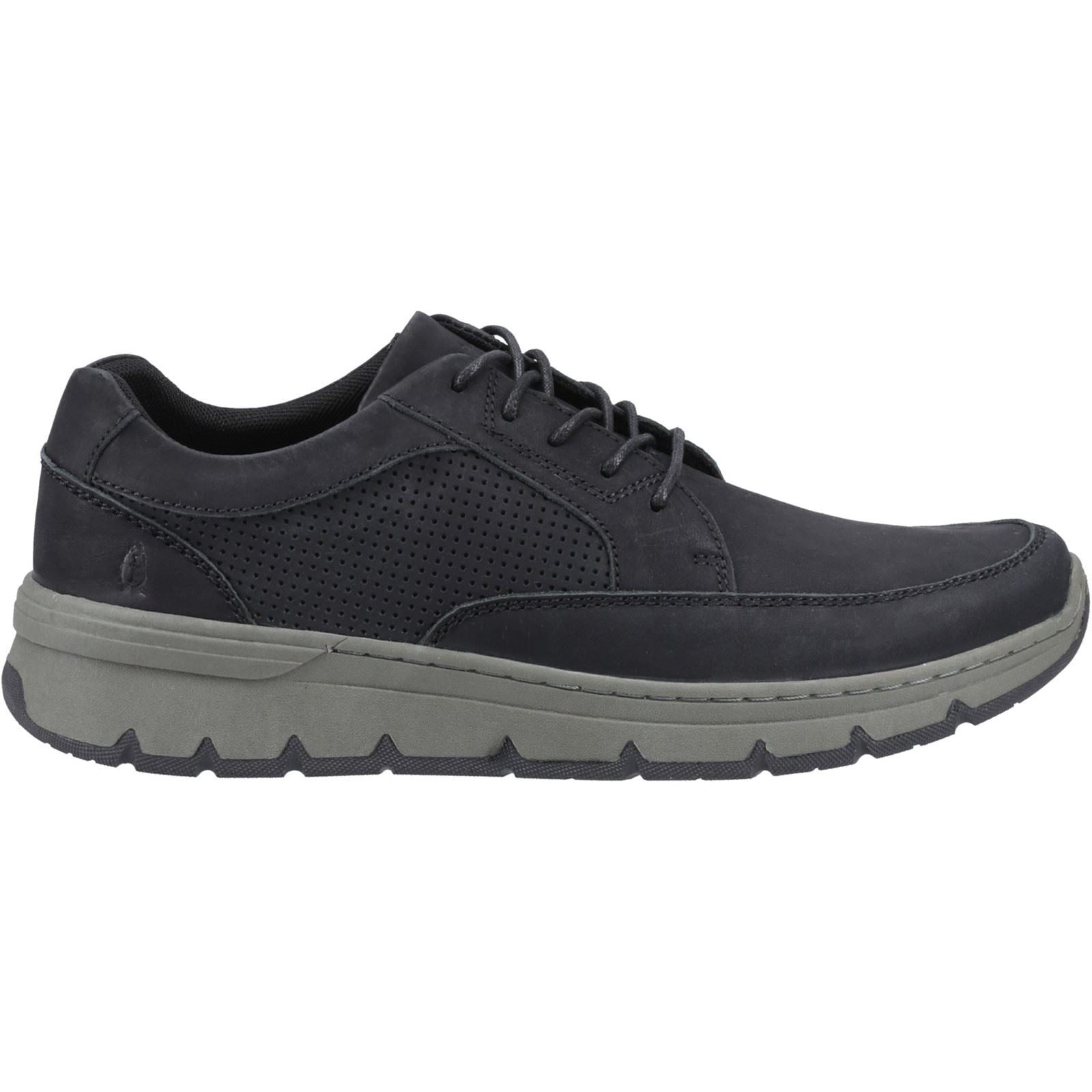 Hush Puppies Nelson Herrenschuhe Aus Schwarzem Leder Mit Schnürung