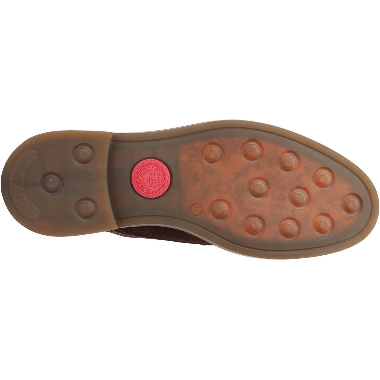 Base London Mawley Leder Herren Oxford Schuhe In Verbranntem Braun