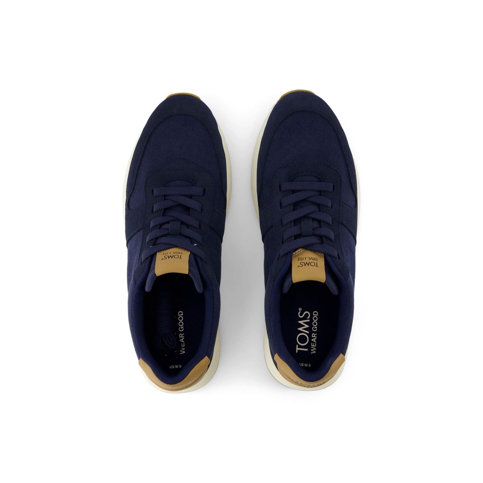 TOMS TRVL LITE Retro Herren Sneaker Aus Leder In Marineblau