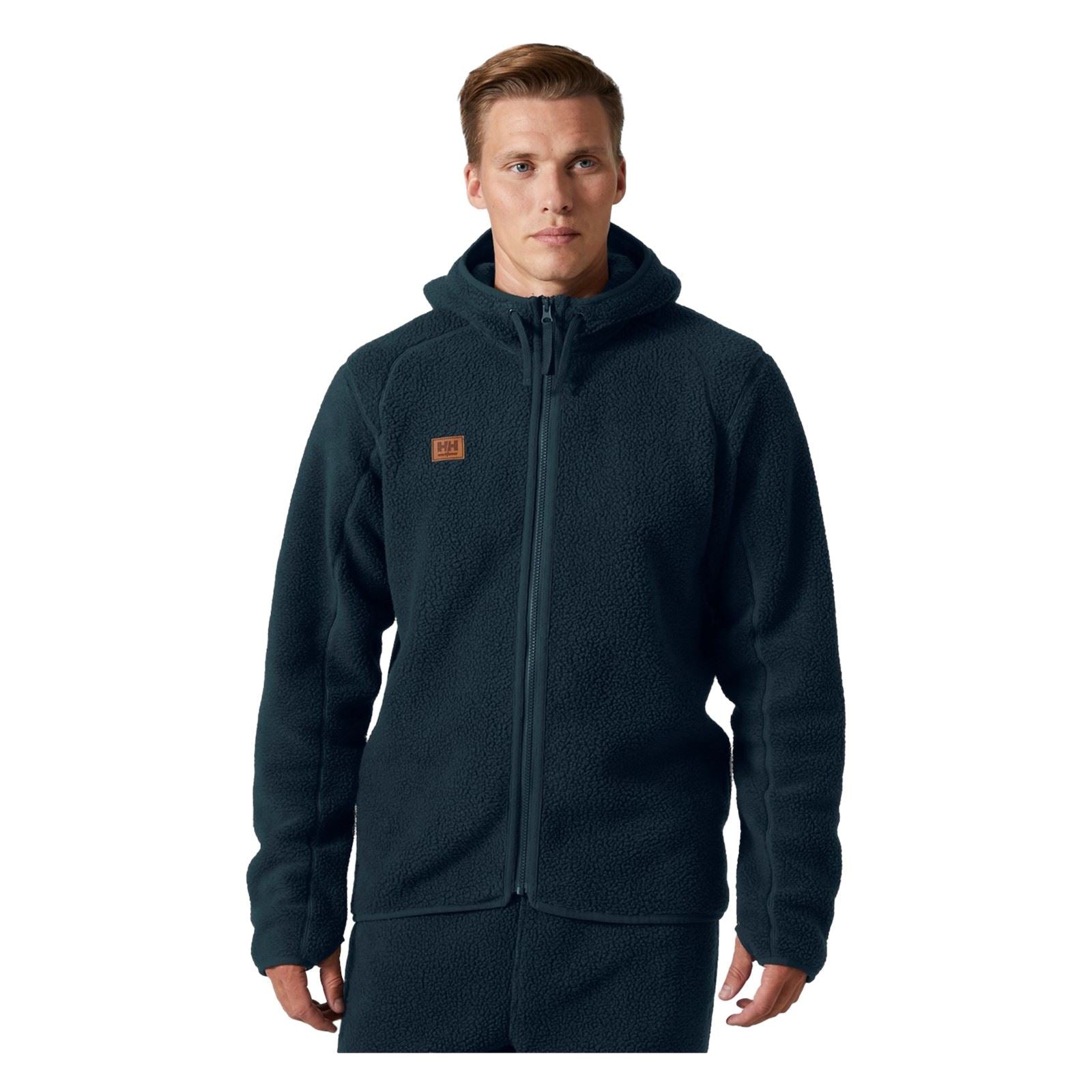 Helly Hansen Workwear Heritage Pile Hoodie Herren Blaue Fleecejacke