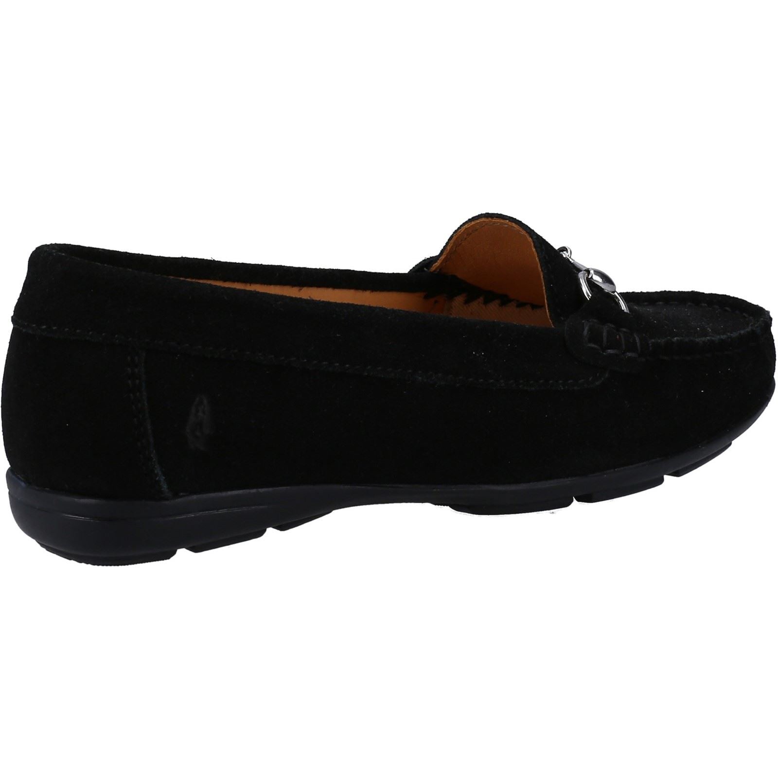 Hush Puppies Molly Snaffle Wildleder Damen Schwarze Loafer