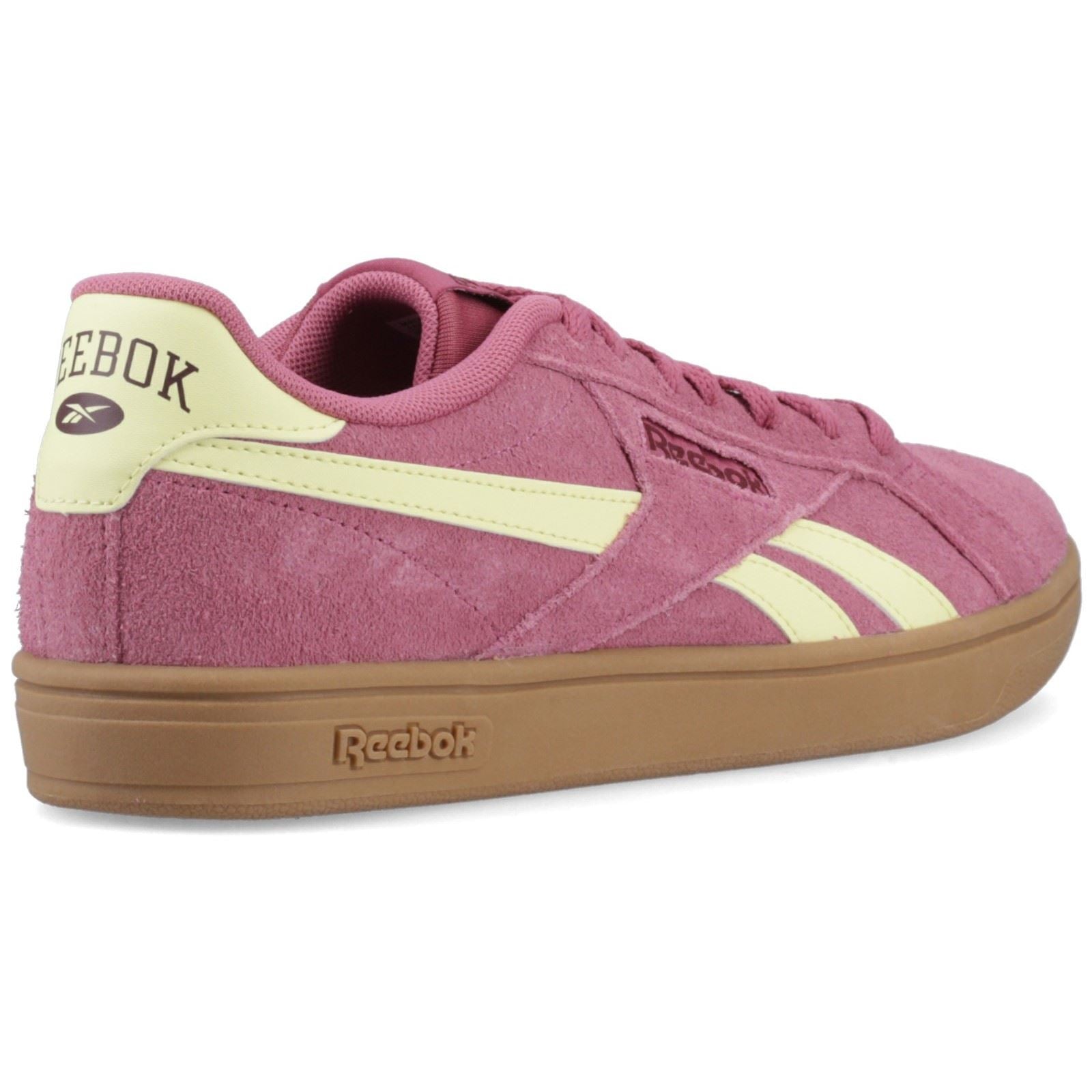 Reebok Court Retro Textil Damen Studiopink/Gelb/Haze/Schwarz Kirsch Sneaker