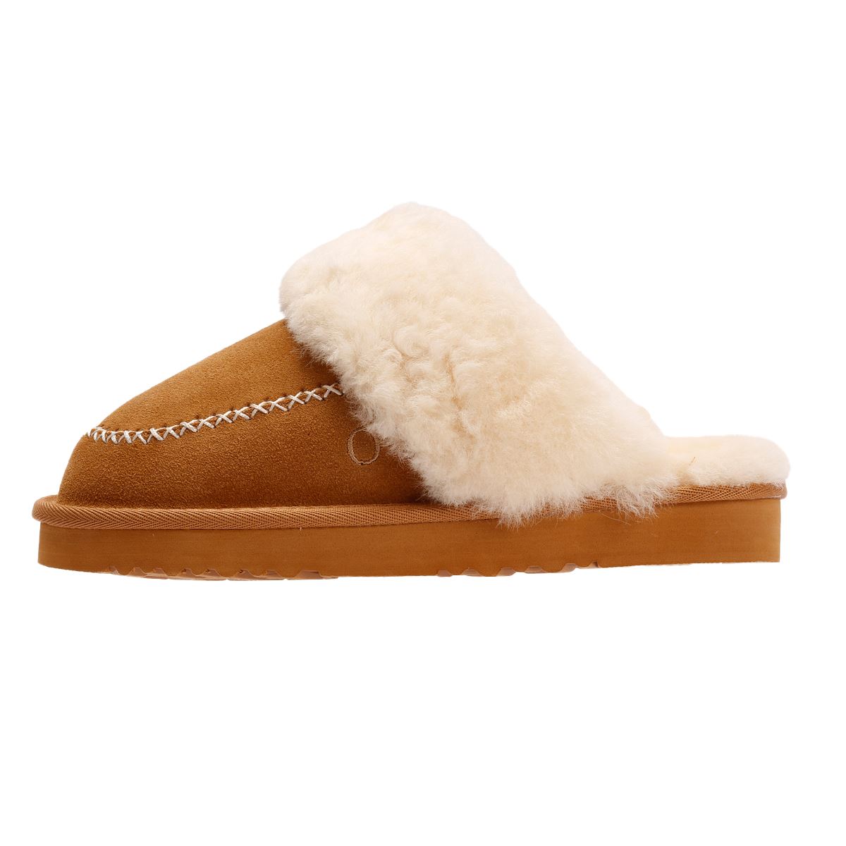Osprey London The Celeste Wildleder Damen Braune Hausschuhe