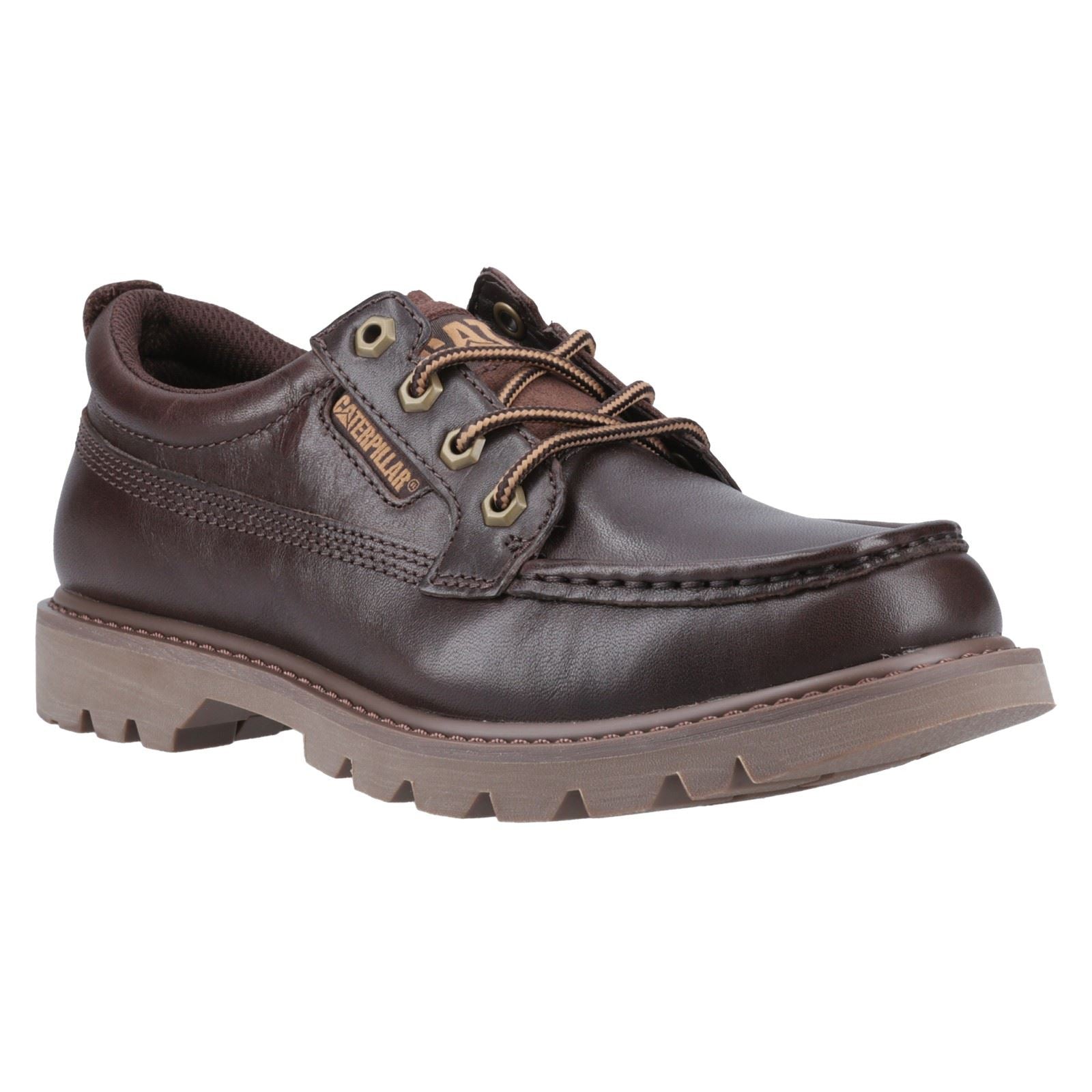Caterpillar Colorado Moc Toe Low Leder Herren Dunkelbraune Schnürschuhe