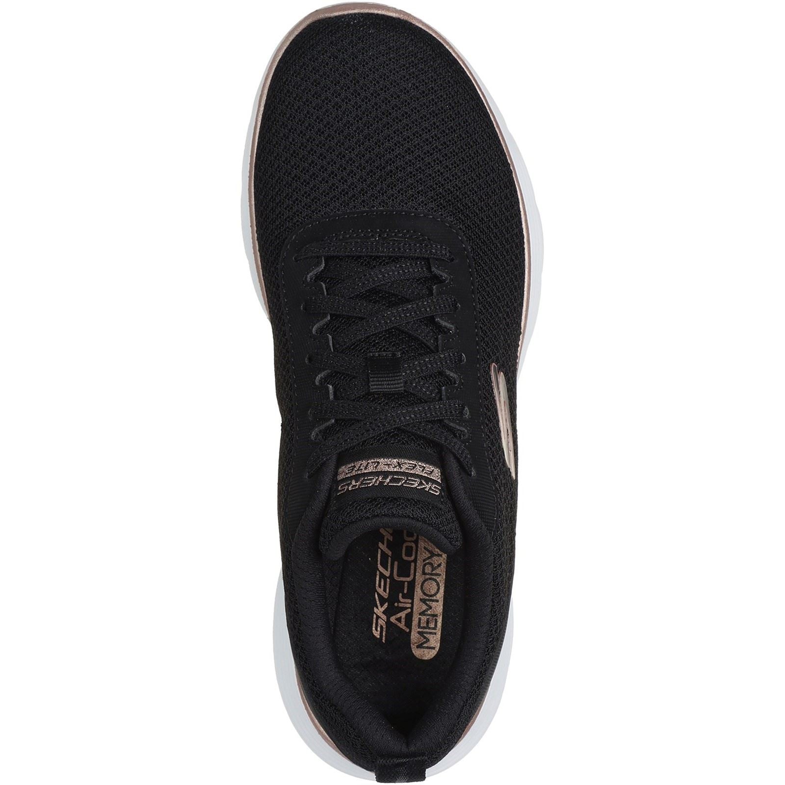 Skechers Flex Appeal 5.0 Uptake Textile Damen-Sneaker In Schwarz/Roségold