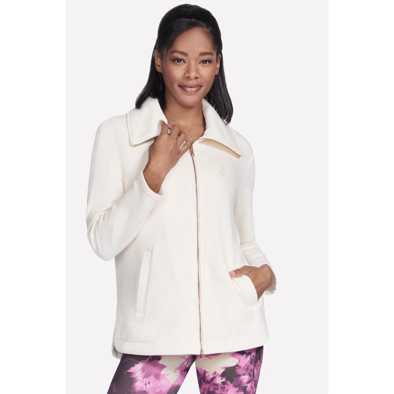 Skechers Performance GO SNUGGLE Tunic Jacket Damen Off-White Jacke