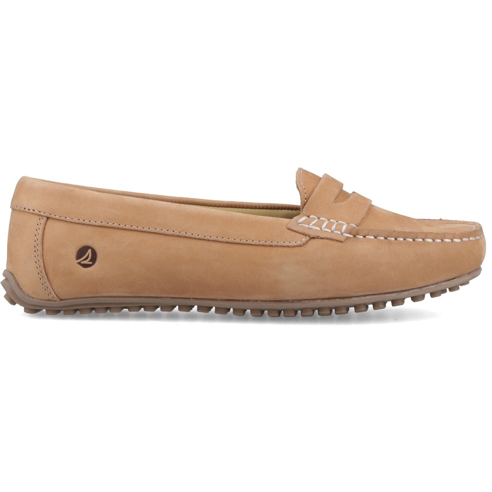 Sperry Tubarao Slip On Nubuk Damen Beige Mokassin schuhe