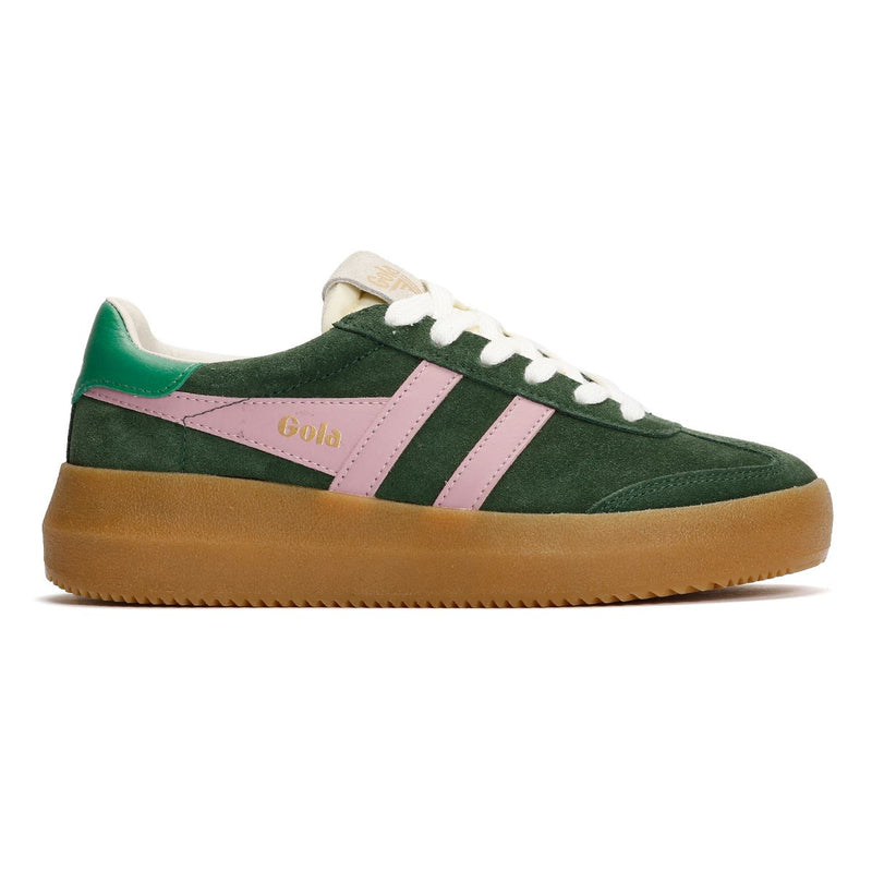 Gola Athena Wildleder Damen Grüne Sneakers